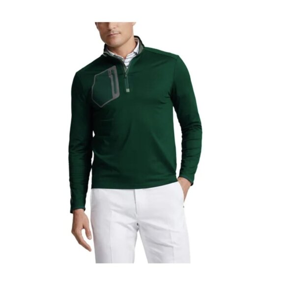 RLX Ralph Lauren Golf Performance Jersey 1/4 Zip Pullover Moss Agate ( XL ) - Picture 1 of 5